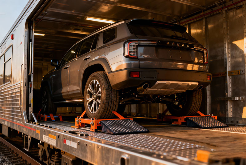 客户车辆交付现场